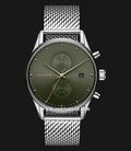 MVMT Voyager 28000191-D Classic Dual Time Green Dial Mesh Strap-0