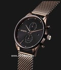 MVMT Voyager 28000242-D Maple Frost Dual Time Black Dial Taupe Mesh Strap-1