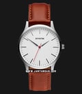 MVMT D-MT01-SNA The 40 White Dial Natural Tan Leather Strap-0