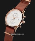 MVMT Voyager D-MV01-RGNA2 Rosewood White Dial Natural Tan Nato Leather Strap-1