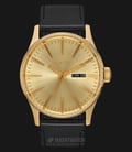 NIXON A105510 Sentry Gold Dial Leather Strap-0