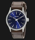 NIXON A3771524 Sentry 38 Leather Blue Brown-0