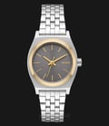 NIXON A3992477 Small Time Teller Ladies Grey Dial Stainless Steel Strap-0