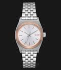 NIXON A3992632 Small Time Teller Ladies Silver Dial Stainless Steel Strap-0