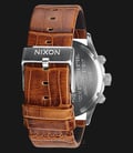 NIXON A4051888 Sentry Chrono Silver Dial Brown Leather Strap-2