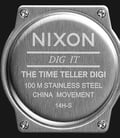 NIXON A417001 Time Teller Digi 40mm All Black Silicone Band-3