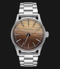 NIXON A4502457 Sentry 38 SS Wood Dial Stainless Steel-0