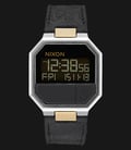 NIXON A9442222 Re-Run Men Digital Dial Black Leather Strap-0