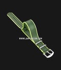 Strap Nylon 3 Ring 22mm Green - Neon Nylon Silver Buckle SBN-GREEN_NEON-22X22-0