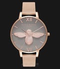 Olivia Burton OB16AM117 3D Bee Ladies Dual Tone Dial Rose Gold Stainless Steel-0