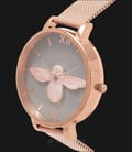 Olivia Burton OB16AM117 3D Bee Ladies Dual Tone Dial Rose Gold Stainless Steel-1