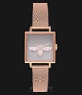 Olivia Burton OB16AM132 Square 3D Bee Ladies Dual Tone Dial Rose Gold Stainless Steel-0