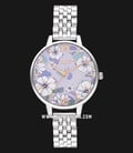 Olivia Burton Floral OB16AN05 Groovy Blooms Violet Dial Stainless Steel Strap-0