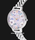 Olivia Burton Floral OB16AN05 Groovy Blooms Violet Dial Stainless Steel Strap-1