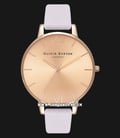 Olivia Burton OB16BD110 Sunray Dial Blossom Ladies Rose Gold Sunray Dial Light Pink Leather Strap-0