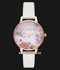Olivia Burton OB16CH13 Busy Bees Ladies Multicolor Dial Nude Leather Strap-0