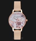 Olivia Burton OB16CS06 Marble Floral Ladies MultiColor Dial Rose Gold Stainless Steel-0