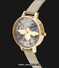 Olivia Burton OB16CS22 Marble Florals 3D Bee Multicolor Dial Soft Brown Leather Strap-1