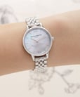 Olivia Burton OB16MOP02 Ladies White Mother of Pearl Dial Silver Stainless Steel Strap-3