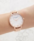 Olivia Burton OB16MOP03 Ladies White Mother of Pearl Dial Rose Gold Stainless Steel Strap-3