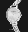 Olivia Burton Floral OB16MV101 Bejewelled Lace Silver Sunray Dial Stainless Steel Strap-1