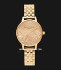 Olivia Burton Floral OB16MV105 BeJewelled Lace Gold Dial Gold Stainless Steel Strap-0