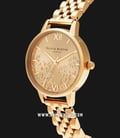 Olivia Burton Floral OB16MV105 BeJewelled Lace Gold Dial Gold Stainless Steel Strap-1