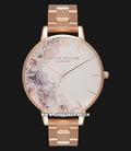 Olivia Burton OB16PP38 Watercolour Florals Multicolor Dial Rose Gold Stainless Steel-0
