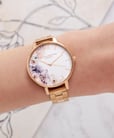 Olivia Burton OB16PP38 Watercolour Florals Multicolor Dial Rose Gold Stainless Steel-3