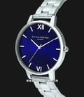 Olivia Burton Classic OB16SH02 The Shoreditch Midnight Blue Sunray Dial Stainless Steel Strap-1