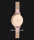Olivia Burton Timeless OB16TL14 White Dial Dusty Pink Leather Strap-2