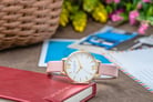 Olivia Burton Timeless OB16TL14 White Dial Dusty Pink Leather Strap-4