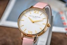 Olivia Burton Timeless OB16TL14 White Dial Dusty Pink Leather Strap-5