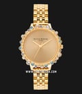 Olivia Burton Bejewelled OB16US30 Limited Edition Gold Dial Gold Stainless Steel Strap-0