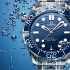 Omega Seamaster 210.30.42.20.03.001 Diver 300M Co-Axial Master Chronomaster Blue Dial Steel Strap-2