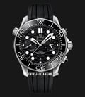 Omega Seamaster 210.32.44.51.01.001 Diver 300M Co-Axial Master Chronometer Chronograph Rubber Strap-0