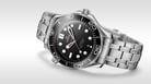 Omega Seamaster 21030422001001 Diver 300M Co-Axial Master Chronomaster Black Dial Steel Strap-3