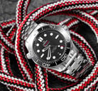 Omega Seamaster 21030422001001 Diver 300M Co-Axial Master Chronomaster Black Dial Steel Strap-5