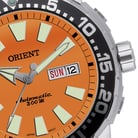 Orient Poseidon 469SS040 01SX Brazilian Diver 300m Orange Dial Stainless Steel Strap-1