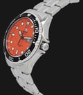 Orient Sports FAA02006M Orange Ray II Automatic Divers Orange Dial Stainless Steel Strap-3