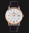 Orient Bambino FAC00002W Automatic White Dial Brown Leather Strap-0