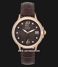 Orient Elegance FAC07001T Automatic Ladies Brown Dial Brown Leather Strap-0