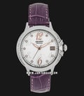 Orient Fashionable FAC07003W Automatic Elegance Ladies White Dial Purple Leather Strap-0