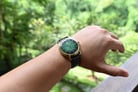 Orient Bambino V4 FAC08002F Classic Mechanical Green Dial Brown Leather Strap-2