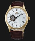 Orient Classic FAG00002W Automatic White Skeleton Dial Leather Strap-0