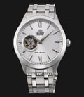 Orient Classic FAG03001W Automatic Silver Open Heart Dial Stainless Steel Strap-0