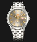 Orient 3 Stars FEM02022K Crystal Automatic Men Silver Dial Stainless Steel Strap-0