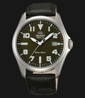 Orient FER2D009F Classic Military Automatic Green Dial Black Leather Strap-0