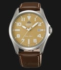 Orient FER2D00AN Classic Military Automatic Yellow Dial Brown Leather Strap-0