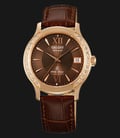 Orient FER2E001T Ladies Automatic Brown dial Brown Leather Strap-0